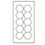175-265v 6500k v2 led svetla hexagon 504w ( 119-0002 )