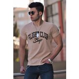 Madmext Camel Men's Printed T-Shirt 4591 Cene