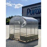  Modularni čelični plastenik Flora,6 mx2.64m, samo okvir, razmak između lukova 1m, s povi&amp;scaron;enim gredicama Slike