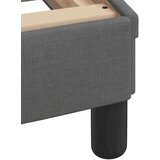 vidaXL Postelja z vzmetnico temno siva 140x200 cm blago | Shoptok.si