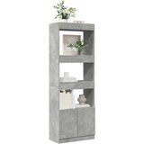 vidaXL Visoka komoda siva boja betona 63x33x180 cm konstruirano drvo | shoptok.hr