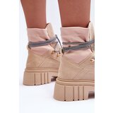 Boto Women's Suede Lace-up Boots Beige Acorn | ePonuda.com