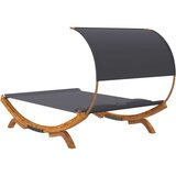  Vanjski ležaj 165 x 203 x 126 cm masivno savijeno drvo antracit | shoptok.hr
