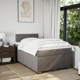  Krevet s oprugama i madracem smeđesivi 120 x 200 cm od tkanine | shoptok.hr
