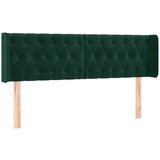  LED uzglavlje tamnozeleno 163x16x78/88 cm baršunasto | Eponuda.com