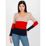 RUE PARIS Blouse-RV-BZ-8429.41P-navy-red | shoptok.hr