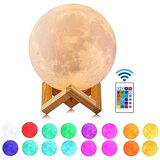 Dardanar Nočna lučka Moon Lamp, 16 barvna LED lučka na dotik in daljinski upravljalnik ter polnilna 3d lučka USB za otroke, darilo za rojstni dan otroka, (21199871) Cene