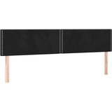  Posteljno vzglavje črno 200x5x78/88 cm žamet, (20936264) | Shoptok.si