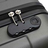 Kofer 3 pcs Tamno siva 50 x 31 x 78 cm ABS plastika | shoptok.hr