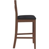  Barske stolice s jastucima 2 kom. Smeđe puno drvo guma | shoptok.hr