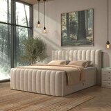 Premium Living Postelja Boxspring Lina, Bež, 200x200 | Shoptok.si