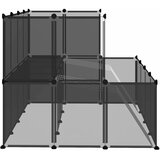  Kavez za male životinje crni 143 x 107 x 93 cm PP i čelik | shoptok.hr