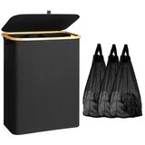 BOLZZ korpa za veš Bamboo black
