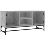 Maison Chic TV omarica - TV stojalo - Televizijska omarica s steklenimi vrati betonsko siva 102x37x50 cm, (21701478) | Shoptok.si