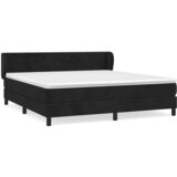 The Living Store Box spring postelja z vzmetnico črna 180x200 cm žamet - Box Spring Postelja, (21489086) | Shoptok.si