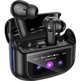 Oem Hoko, Brezžične slušalke Bluetooth 5.4 ANC / ENC, polnilna torbica z LED zaslonom na dotik, Črna, (5000228726) | Shoptok.si