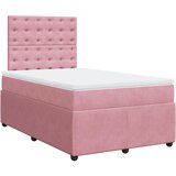 Box spring krevet s madracem ružičasti 120 x 200 cm baršunasti | shoptok.hr
