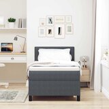  s opruga kutije Tamno siva i bijela 90 x 190 cm | shoptok.hr