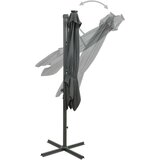  Konzolni suncobran sa šipkom i LED svjetlima 300 cm antracit | shoptok.hr