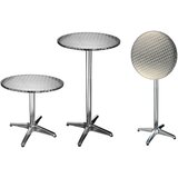 HI Zložljiva bistro barska miza iz aluminija okrogla 60x60x(58-115) cm Cene