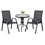Sofotel SO-981 vrtna garnitura stol i 2 stolice crna | shoptok.hr