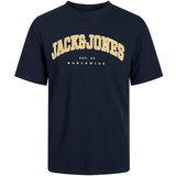 Jack & Jones Majica 'CALEB' mornarska / žafran / bela Cene