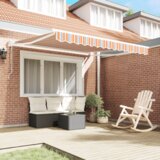 vidaXL Skrovita tenda Višebojna 300x250 cm Tkanina | shoptok.hr
