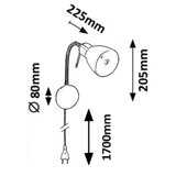 Rabalux zidna lampa E14 1x40W opal Soma | Eponuda.com