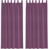 Voile zavjese s petljama 2 kom ljubičaste 140x245 cm | shoptok.hr