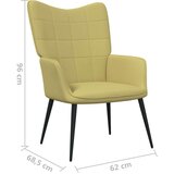  Stolica za opuštanje zelena od tkanine - Zelena 1 Bez naslona za noge | shoptok.hr