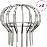  Zaštita od lišća za žljeb 8 pcs Srebrno 110 mm Nehrđajući čelik | Eponuda.ba