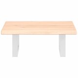  Zidna polica za umivaonik od čelika i masivne hrastovine Smeđa 40 x 60 x 2 cm | shoptok.hr