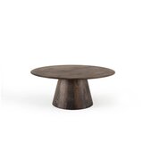 Gazzda Smeđi okrugao stolić za kavu od punog hrasta ø 80 cm Mushroom – | shoptok.hr
