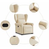  Naslonjač na podizanje od tkanine krem | shoptok.hr