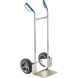 eurokraft basic voziček iz nerjavnega jekla, s poliuretanskimi kolesi, nosilnost 150 kg | Shoptok.si