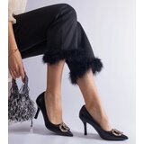  Black stilettos adorned with colorful rhinestones Callsa | Shoptok.si