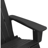  Adirondack ljuljačke 2 pcs Crna HDPE | shoptok.hr