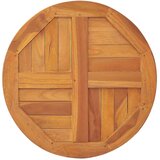 vidaXL Stolna ploča od masivne tikovine okrugla 2,5 cm 50 cm | shoptok.hr