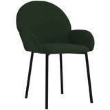  Jedilna stola 2 kosa temno zelen žamet, (20944863) | Shoptok.si