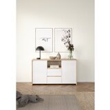 Tvilum Bijela/u prirodnoj boji komoda u dekoru hrasta 149x84x48 cm Next – | shoptok.hr