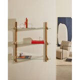 Kave Home Stakleni modularni sustav polica u prirodnoj boji 90x98x30,5 cm Sitra – | shoptok.hr