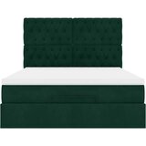  Ottoman krevet s madracima tamnozeleni 140x190 cm baršun | Eponuda.com