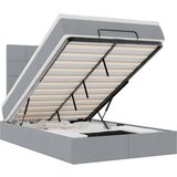 Maison Chic Otomanska Posteljni okvir - Dvoposteljna postelja - Zakonska postelja z vzmetnico siv 120x200 cm blago-J352, (21767973) | Shoptok.si