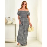 Resti Black floral maxi dress for women - Clothing | Shoptok.si