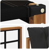  2 Komad Vanjski kauč Čvrsto drvo akacije Prirodna | shoptok.hr