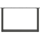  Noge za klub stolić U-oblik 2 kom antracit 60 x (42-43) cm čelik | shoptok.hr