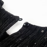  Dječja haljina s dugim rukavima crna 128 | shoptok.hr