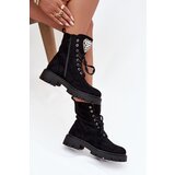 Boto Women's workery with crystals on tongue black Rosira | shoptok.hr