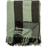 Bloomingville Zelena odeja iz recikliranega bombaža 130x160 cm Frello – Cene