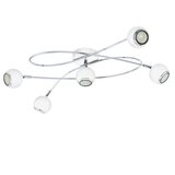 Eglo Locanda stropna/5, led, gu10, 5x3w, 5x240lm, krom/bijela | shoptok.hr